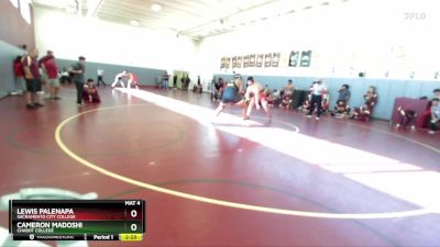 285 lbs Champ. Round 1 - Lewis Palenapa, Sacramento City College vs Cameron Madoshi, Chabot College