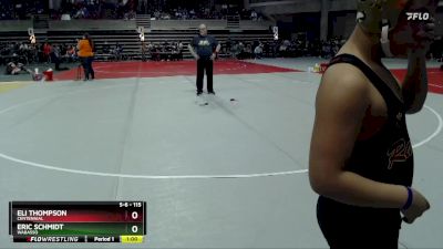 115 lbs Cons. Round 2 - Eric Schmidt, Wabasso vs Eli Thompson, Centennial