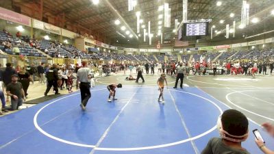 57 lbs Quarterfinal - Darryn Esquilin-Garcia, Steel City Reloaded vs Cooper Brown, Rockmart Takedown Club