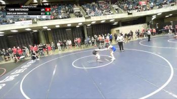 101 lbs Champ. Round 2 - Cam Whitehead, Unattached vs Declan Driscoll, Lyons Township