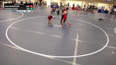 12U GIRLS - 102 lbs Cons. Round 3 - Kaylee Fierke, Albert Lea Wrestling vs Addison Kiesling, Zimmerman Wrestling Club