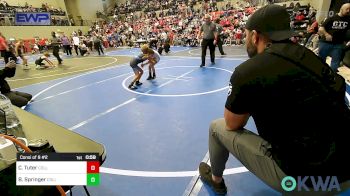 58 lbs Consi Of 8 #2 - Caiden Tuter, Collinsville Cardinal Youth Wrestling vs Bodhi Springer, Collinsville Cardinal Youth Wrestling