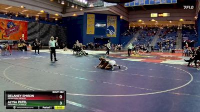 100 lbs Cons. Round 3 - Delaney Emison, Mountain ViewHS vs Alysa Patel, Paramus Catholic