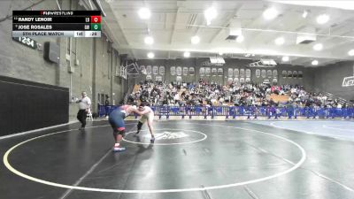 215 lbs 5th Place Match - Randy Lenoir, East Bakersfield vs Jose Rosales, Golden West