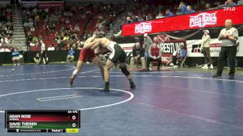 3A-175 lbs Champ. Round 1 - Adam Rose, Marion vs David Theisen, Western Dubuque