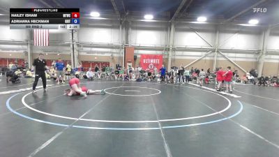 63 kg Rr Rnd 3 - Hailey Isham, Maine Trappers Blue - GHSE vs Adrianna Heckman, Grit Mat Club - GHSE