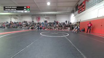 105 lbs 3rd Place Match - Alyssa Abeyta, Antonito vs Mayslee Bunce, Bear River