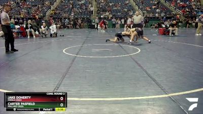 4A 150 lbs Cons. Round 2 - Carter Pasfield, Mallard Creek vs Jake Doherty, Middle Creek