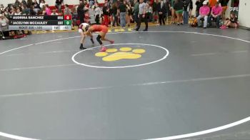 105 lbs Quarterfinal - Jacelynn McCauley, Uintah vs Audrina Sanchez, North Fork High School
