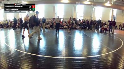 108 lbs Cons. Round 2 - Brentlee Johnson, Lebanon Youth Wrestling vs Declan Blaney, Nova WC