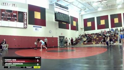 144 lbs Round 1 - Tommy Rini, Willoughby South High School vs Jayden Anderson, Garfield Heights