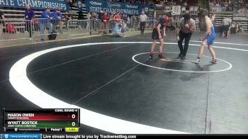 D 3 126 lbs Cons. Round 4 - Mason Owen, Christ Episcopal vs Wyatt Bostick, John Curtis Christian