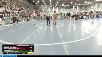 110 lbs Cons. Round 3 - Duane Zamora, Moses Lake Wrestling Club vs Ian Avalos, Legacy Wrestling Academy