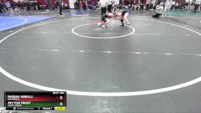 140 lbs Cons. Round 4 - Peyton Frost, Santa Teresa vs Mariah Arbulu, San Benito