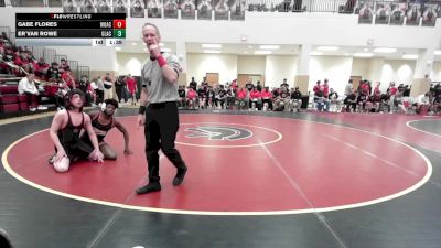 138 lbs Quarters & 1st Wb (16 Team) - Gabe Flores, Woodward Academy vs Er`Van Rowe, Glynn Academy