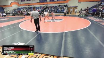 174 lbs 3rd Place Match - Eddie Simes, Wisconsin - Lacrosse vs Aidan Faria, Rhode Island