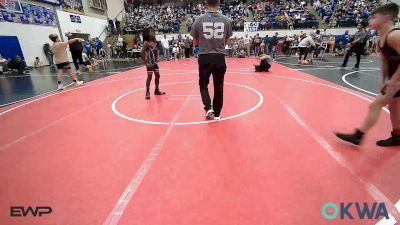 84 lbs Rr Rnd 3 - Heston Fugate, Lincoln Christian vs Zayvion Love, HURRICANE WRESTLING ACADEMY