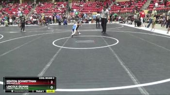 46 lbs Cons. Round 3 - Lincoln Gilman, Carroll Wrestling Club vs Kenton Schwettman, Badlands Elite