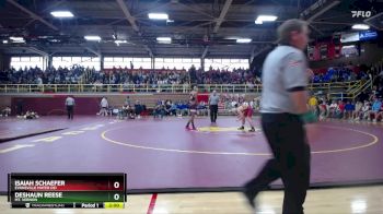 138 lbs Champ. Round 1 - Isaiah Schaefer, Evansville Mater Dei vs Deshaun Reese, Mt. Vernon