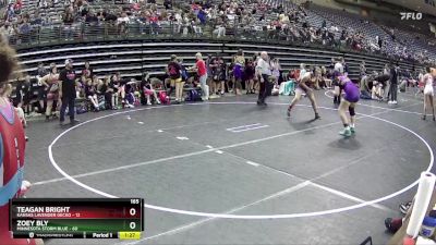 165 lbs Round 2 (4 Team) - Zoey Bly, Minnesota Storm Blue vs Teagan Bright, Kansas Lavender Gecko
