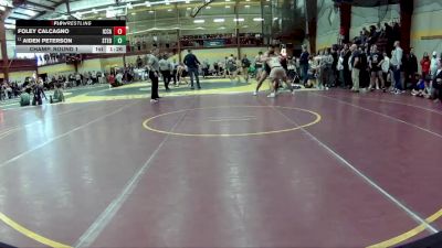 215 lbs Champ. Round 1 - Aiden Peterson, St Edward vs Foley Calcagno, IC Catholic Prep