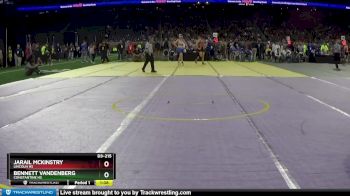 D3-215 lbs Champ. Round 1 - Bennett VandenBerg, Constantine HS vs Jarail McKinstry, Lincoln HS