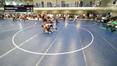 150 lbs Champ. Round 2 - Zack Kohler, Wasatch Wrestling Club vs Preston Lang, Southern Utah Elite Wrestling