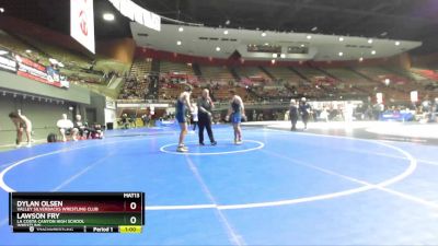 175 lbs Cons. Semi - Lawson Fry, La Costa Canyon High School Wrestling vs Dylan Olsen, Valley Silverbacks Wrestling Club