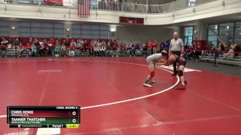 125 lbs Cons. Round 3 - Tanner Thatcher, Worcester Polytechnic vs Chris Hong, Wesleyan (CT)
