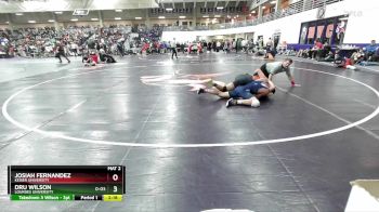 141 lbs Champ. Round 2 - Dru Wilson, Lourdes University vs Josiah Fernandez, Keiser University