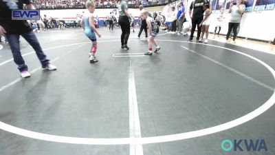 60 lbs Consolation - Gunnar Coltharp, Harrah Little League Wrestling vs Daxton Ray, Division Bell Wrestling