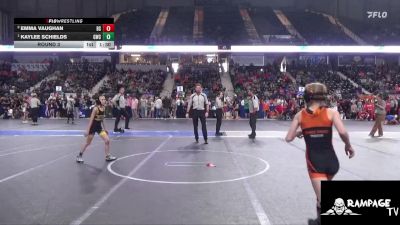 65 lbs Round 3 - Kaylee Schields, Goodland Wrestling Club vs Emma Vaughan, Bonner Springs