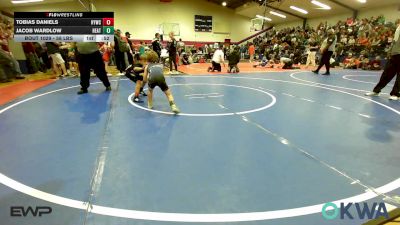 58 lbs Consi Of 8 #1 - Tobias Daniels, Hilldale Youth Wrestling Club vs Jacob Wardlow, Heat