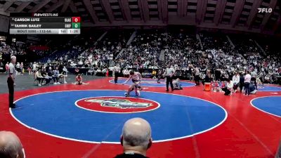 113-5A 1st Place Match - Carson Lutz, Glynn Academy vs Tahrik Bailey, South Effingham