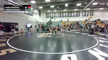 135 lbs Cons. Round 2 - Kyera Gustafson, Hulett vs Freedom Johnston, Thunder Basin High School