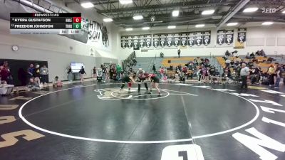135 lbs Cons. Round 2 - Kyera Gustafson, Hulett vs Freedom Johnston, Thunder Basin High School