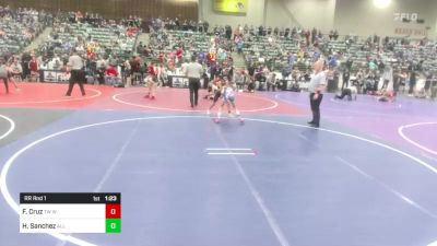 80 lbs Rr Rnd 1 - Fernanda Cruz, TW Wrestling vs Hartley Sanchez, All In Wr Ac