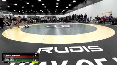 105 lbs Placement Matches (8 Team) - Case Gustafson, Untouchables vs Evan Cies, Steller Trained