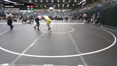 285 lbs Champ. Round 2 - Ryland Schweiss, University Of Saint Mary (KS) vs Logan Ash, Northwestern (Iowa)