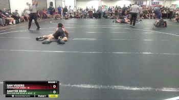 132 lbs Round 1 (8 Team) - Sam Vissers, Headhunters Green vs Sawyer Bean, New England Black & Gold