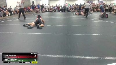 132 lbs Round 1 (8 Team) - Sam Vissers, Headhunters Green vs Sawyer Bean, New England Black & Gold