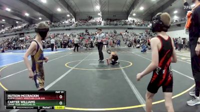 50 lbs Cons. Round 2 - Carter Williams, Lamar Tiger Wrestling-AA vs Hutson Mccrackin, Platte County Wrestling Club-AAA