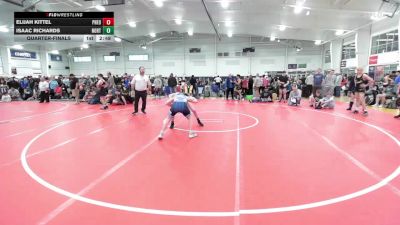 126 lbs Quarterfinal - Elijah Kittel, Pheonix Wrestling Red-MS vs Isaac Richards, Northern Elite-MS