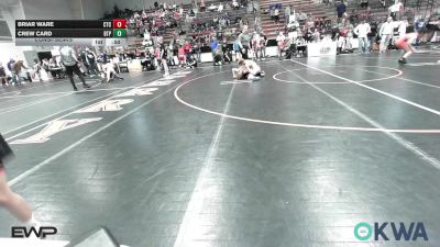 90 lbs Consolation - Briar Ware, Cleveland Takedown vs Crew Card, Tulsa Blue T Panthers