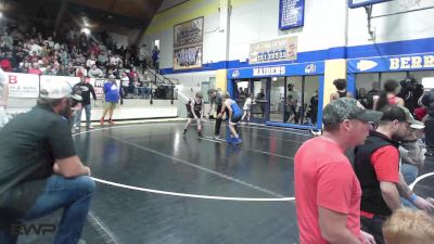 80 lbs Semifinal - Denton Blankinship, Cushing Tigers vs Rollin Sanders, Stroud Youth Wrestling Club