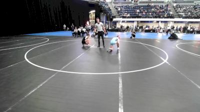 Girls 7th - 8th grade - 100 Champ. Round 2 - Gianna Halsted, Sebolt Wrestling Academy vs Penelope Scott, Riverhawk Wrestling Club