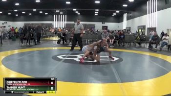 105 lbs Placement Matches (8 Team) - Tanner Hunt, Roundtree Wrestling Academy vs Griffin Felder, Thorn Wrestling (MN)