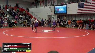 140 lbs Quarterfinal - Jalyiah Gardner, Keokuk vs Cheyenne Mosier, Muscatine