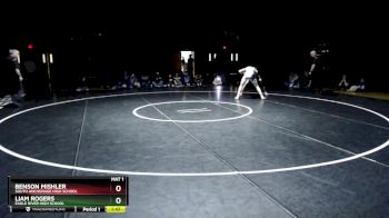 130 lbs 1st Place Match - Liam Rogers, Eagle River High School vs Benson Mishler, South Anchorage High School