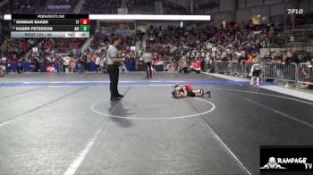 46 lbs Champ. Round 1 - Gunnar Baker, The Farm vs Kasen Peterson, Abilene